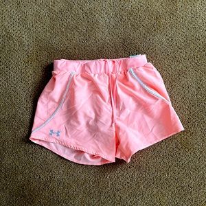 pink under Armour shorts, hardly ever worn
